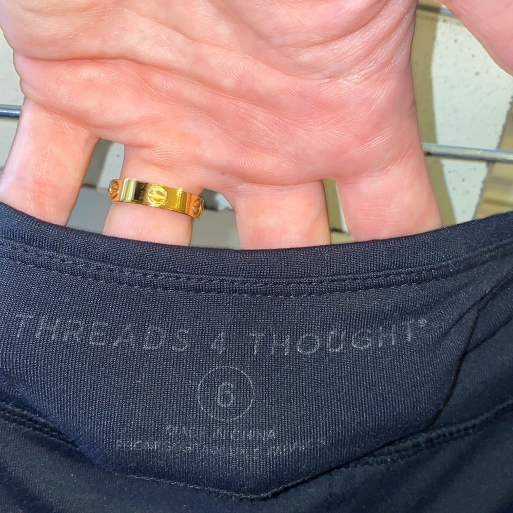 Threads 4 Thought black tights leggings workout athletic gear yoga pants size 6‌ - Picture 2 of 4